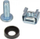 Set vida dhe dado Alcasa GC N0048, M6, 20 copë, argjend
