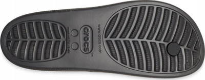 Shapka plazhi Crocs Classic Platform Flip, goca, me platformë, të zeza