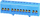 Terminal neutral Simet 870N-12FS, 12 pole, 12x16mm², blu