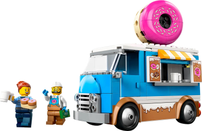 Set lodër LEGO City Donut Van 60452, furgon me donutë, për fëmijë