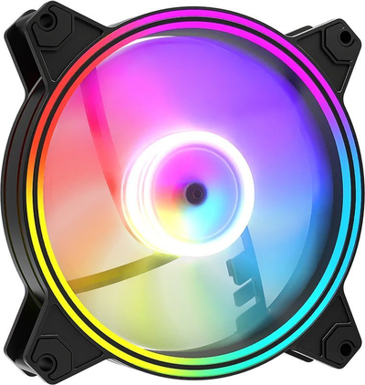 Ventilator kompjuteri ARGB Reverse Fan, 120mm, ndriçim adresues RGB, i zi