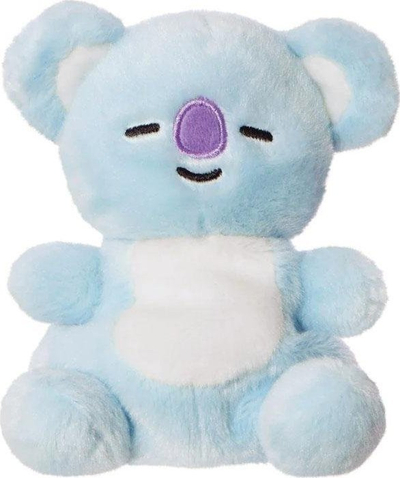 Lodër plushe Aurora BT21 KOYA Palm Pal, 5\", material miqësor me mjedisin, blu e çelët