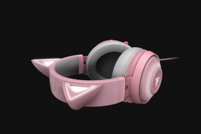 Kufje lojërash Razer Kraken Kitty Edition, USB, RGB, rozë