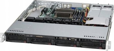 Kasa serverike Supermicro SuperChassis 813MFTQC-R407CB, 1U, 400W, e zezë