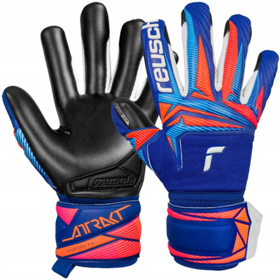 Doreza portieri Reusch Attrakt Infinity, madhësia 5.5, blu me portokalli
