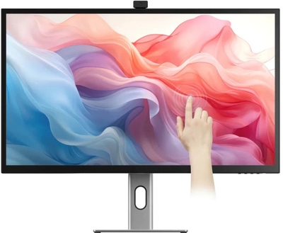 Monitor Alogic CLARITY Max Touch 32", 4K UHD, me prekje, me kamerë 8MP, i zi