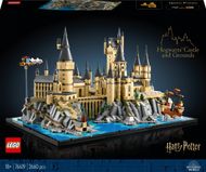 Set LEGO Harry Potter Hogwarts Castle and Grounds, model ndërtimi, për ekspozim, shumëngjyrësh