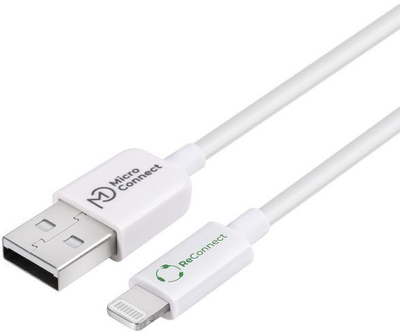 Kabllo Lightning Microconnect ECO LIGHTNING2, 2 m, USB A 2.0, e bardhë