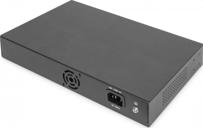 Ruter rrjeti Digitus 16 Port Gigabit, RJ45, metalik, i zi