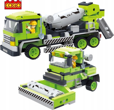 Set blloqesh Cogo Concrete Mixer 3730, 344 copa, kamion mikser betoni