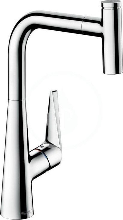 Rubinet lavamani Hansgrohe 300 Select sBox, me gryke që tërhiqet, ComfortZone 300, krom