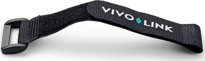 Lidhëse kabllosh VivoLink me Velcro, set 25 copë, 20 cm, të zeza