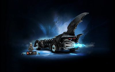Maket veture Batman Forever Batmobile, model koleksionues, i zi