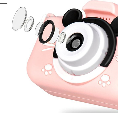 Kamerë digjitale për fëmijë Milky Pink Mouse, 32GB, me lojëra, rozë