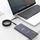 Kabllo magnetike Swissten Self Retracting, USB C në USB C, 1m, e zezë me argjend