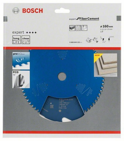 Teh sharre Bosch Expert për fibër-çimento 2608644121, 160mm, 4 dhëmbë, metalik