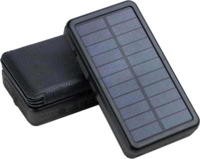 Power bank diellor SUNEN SOLAR CHARGER ES20000B, 20000mAh, 2x USB 2A, i zi