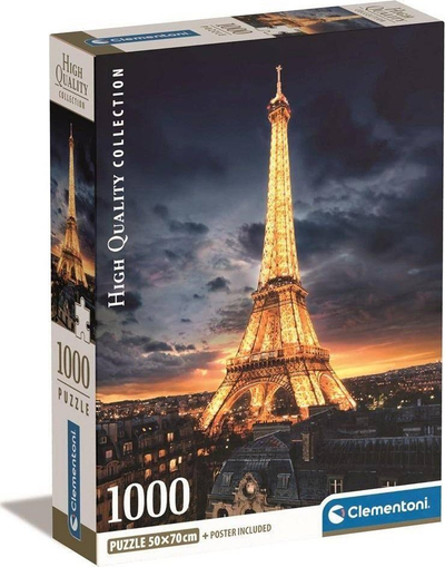 Puzzle Clementoni Eiffel Tower 39703, 1000 copa, kompakt