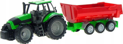 Lodër traktor Gazelo G096471 me rimorkio, 50 cm, jeshil me të kuqe