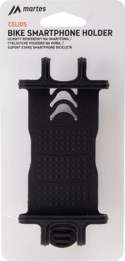 Mbajtëse telefoni Celios Phone Holder, silikon fleksibël, gjatësi e rregullueshme, e zezë