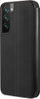 Këllëf libri BMW Triangles Tricolor për Samsung Galaxy S22 Plus, mbrojtje 360°, me vend për karta, i zi
