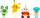 Set figurina Pokémon PKW3402 Paldea 4 Pack, 5 cm, Pikachu Fuecoco Sprigatito Quaxly, me shumë ngjyra
