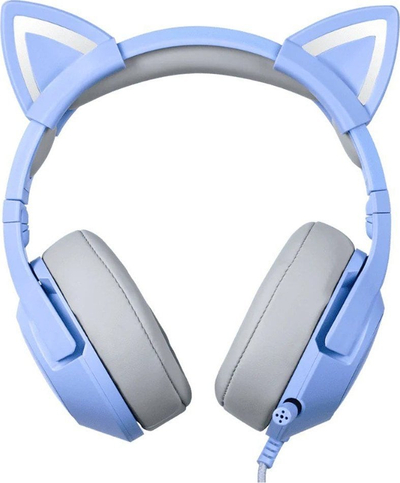 Kufje gaming Onikuma K9, me mikrofon, ndriçim RGB, blu