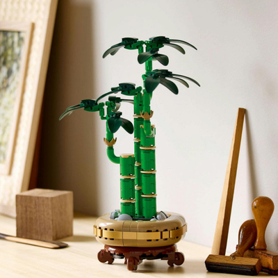 Set LEGO Lucky Bamboo, dekorativ, me elemente ndërtimi, jeshil