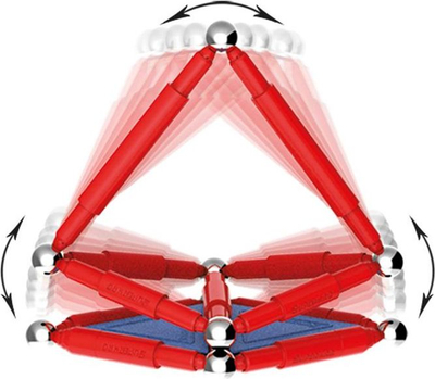 Set ndërtimi magnetik Supermag Primary, 67 pjesë, për kalamaj 3+