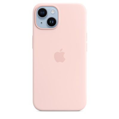 Apple iPhone 14 Silicone Case me MagSafe, Chalk Pink