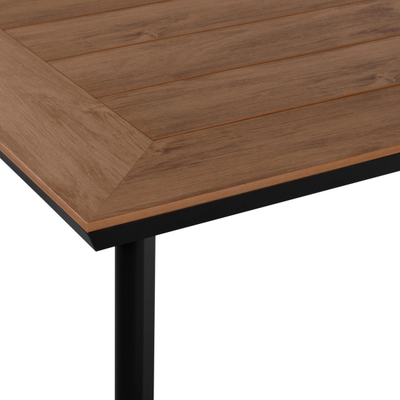 Tavolinë alumini me polywood 160×92×72 cm (HM5132.12), gri