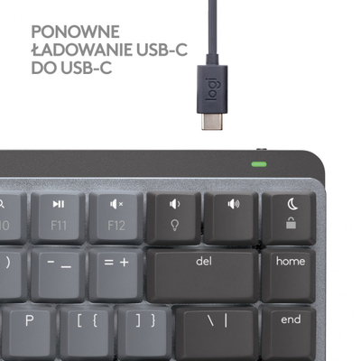 Tatierë Logitech MX Mechanical Mini për Mac, gri 