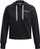 Bluzë me kapuç Under Armour Essential Fleece Script FZ, pambuk poliester, me zinxhir të plotë, e zezë