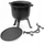Казан од лиено железо Hunter Pot, 10L, за оган и скара, црн