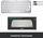 Tastierë Logitech MX, wireless, UK, e bardhë dhe e argjendtë
