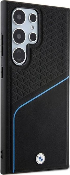 Kapak telefoni BMW Leather Textured Line, Galaxy S24 Ultra, i zi