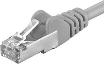 Kabllo rrjeti PremiumCord CAT6a S FTP, RJ45 në RJ45, 15m, gri