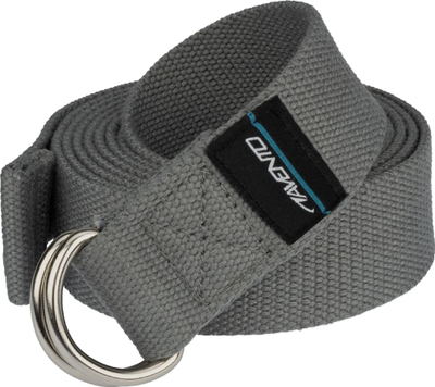 Rrip yoga Avento Yoga Strap, 250cm, pambuk, gri