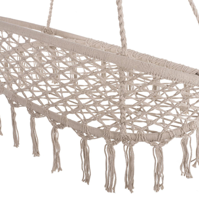 Luhatëse për dy persona macrame (HM5769), bezhë