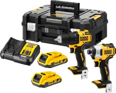 Set veglash me bateri DeWALT DCK2061D2T, 18V, 2x2.0Ah XR, verdhë e zezë