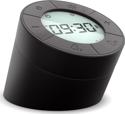 Orë digjitale me alarm Mebus 25648, ekran i madh, dritë nate, e zezë