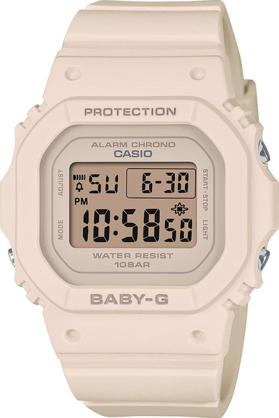 Orë dore Casio BABY-G BGD-565U-4ER, dixhitale, rezistente 10 bar, bezhë