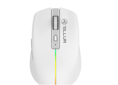 Maus pa tela Tellur Silent Click White, wireless, i bardhë