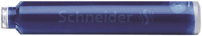 Fishekë boje për stilograf Schneider 06603, set 6 copë, bojë blu mbretërore