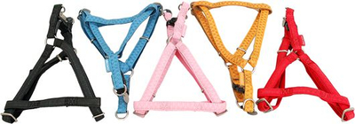 Shtrënguese qeni Zolux Adjustable Harness Mac Leather, 15 mm, e verdhë