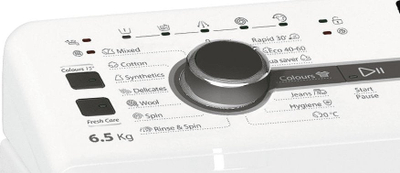 Lavatriçe Whirlpool TDLRB 65241BS EU/N, 6kg, me hapje nga lart, e bardhë