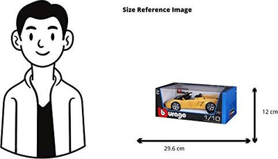 Макета автомобил Bburago Lamborghini Gallardo Spyder 12016, размер 1:18, метален, жолт