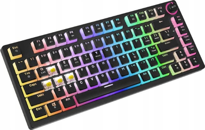 Tastierë wireless mekanike Phenix, 82 taste, Gateron Yellow Pro, pudding