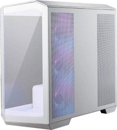 Куќиште за компјутер MSI MAG Pano M100R PZ ARGB, бело, Mini Tower