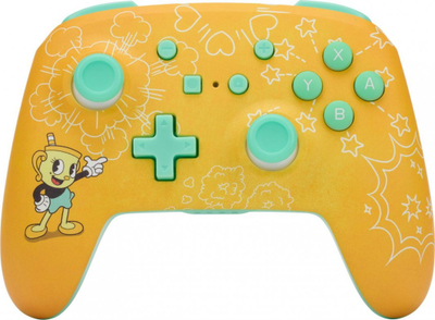 Kontroller PowerA Enhanced Cuphead, wireless, i verdhë